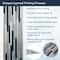 Head West Frameless Reeded Mosaic Printed Wall Décor Mirror